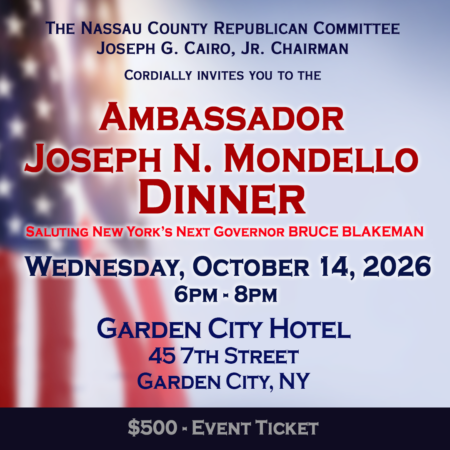 Ambassador Joseph N. Mondello Dinner – Event Ticket